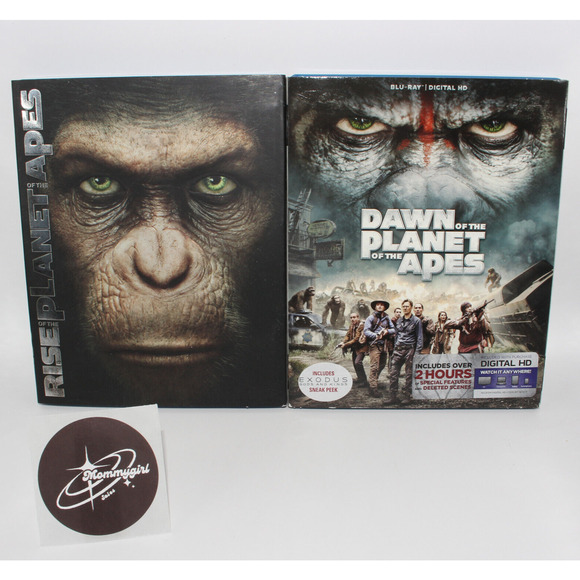 Rise of the Planet of the Apes, Dawn of the Planet of the Apes Lot of 2(Blu-ray) - Picture 1 of 16